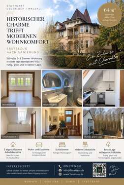 Foto - Wohnung zum Mieten in Stuttgart 1.250,00 € 64 m²