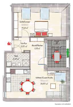 Foto - Wohnung zum Mieten in Berchtesgaden 1.230,00 € 68.1 m²