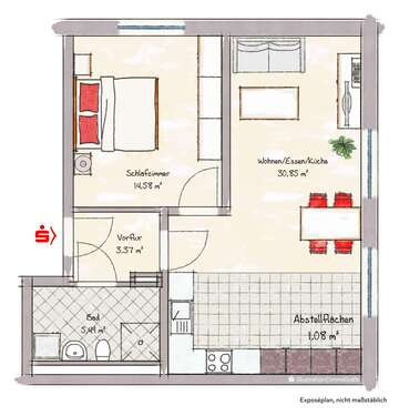 Foto - Wohnung zum Mieten in Berchtesgaden 980,00 € 54.29 m²