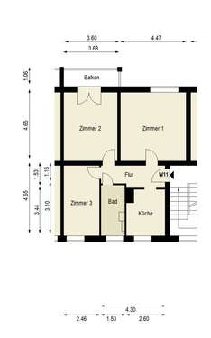 Foto - Wohnung zum Kaufen in Berlin 403.000,00 € 70.79 m²