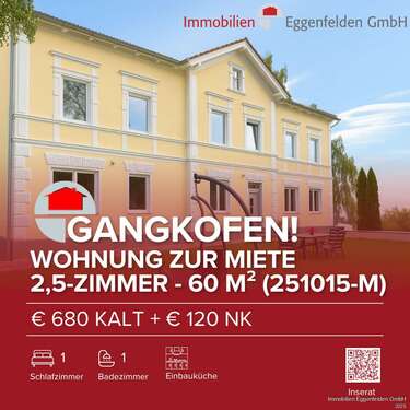 Foto - Wohnung zum Mieten in Gangkofen 680,00 € 60 m²