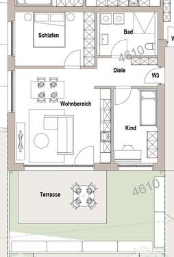 Foto - Wohnung zum Kaufen in Affalterbach 444.000,00 € 73.18 m²
