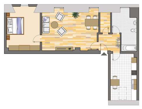 Foto - Wohnung zum Mieten in Gelsenkirchen 350,24 € 77.37 m²