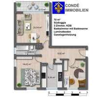 Wohnung zum Mieten in Wuppertal-Oberbarmen 549,00 € 70 m²