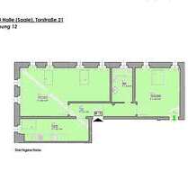 Wohnung zum Mieten in Halle 530,00 € 63 m²