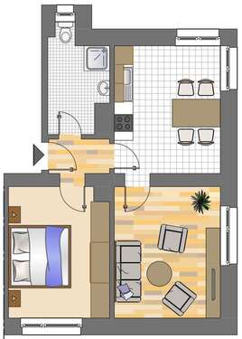 Foto - Wohnung zum Mieten in Dortmund 189,97 € 49.27 m²