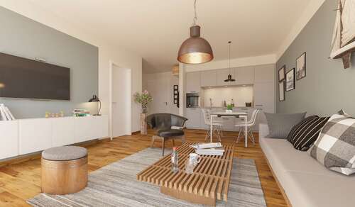 Foto - Wohnung zum Mieten in Leipzig 897,50 € 50.9 m²