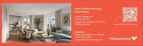 Foto - Wohnung zum Kaufen in Karlsruhe 542.980,00 € 93.41 m²
