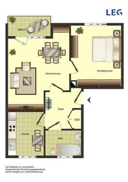 Foto - Wohnung zum Mieten in Unna 379,00 € 51.27 m²