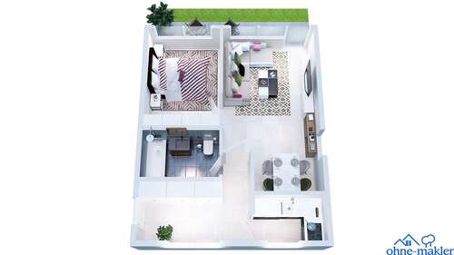 Foto - Wohnung zum Kaufen in Bad Griesbach 70.000,00 € 54 m²