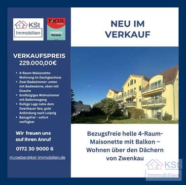Foto - Wohnung zum Kaufen in Zwenkau 229.000,00 € 82 m²