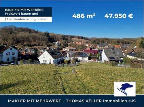 Foto - Grundstück zu verkaufen in Hirzenhain 47.950,00 € 486 m²