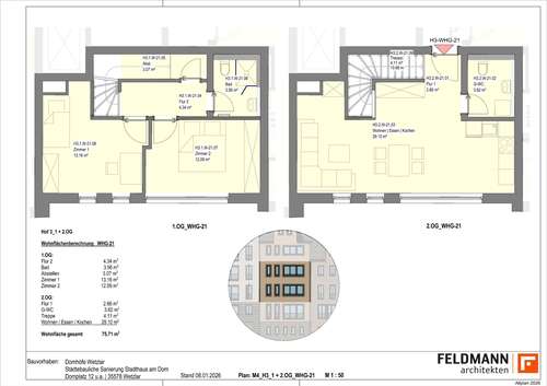 Foto - Wohnung zum Mieten in Wetzlar 1.300,00 € 75.74 m²
