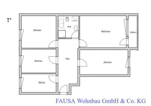 Foto - Wohnung zum Mieten in Bonn 890,00 € 90 m²