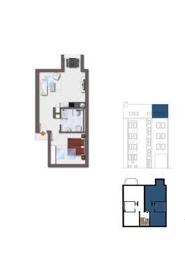 Foto - Wohnung zum Mieten in Saarbrücken 350,00 € 40.47 m²