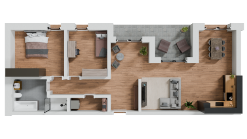 Foto - Wohnung zum Mieten in Straubing 1.160,00 € 88.98 m²