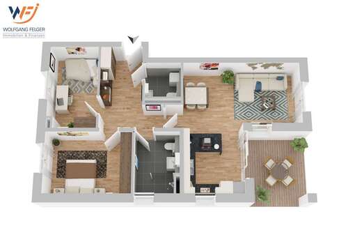 Foto - Wohnung zum Kaufen in Mössingen Öschingen 427.000,00 € 78.3 m²