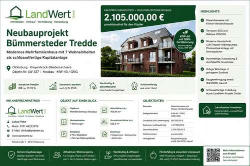 Foto - Haus zum Kaufen in Oldenburg 2.105.000,00 € 404.95 m²
