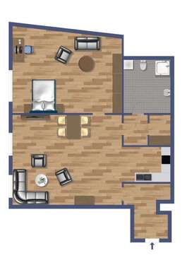 Foto - Wohnung zum Mieten in Mülheim an der Ruhr 395,00 € 46 m²