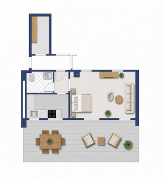 Foto - Wohnung zum Kaufen in Backnang 125.000,00 € 44 m²