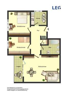 Foto - Wohnung zum Mieten in Bergkamen 539,00 € 78 m²