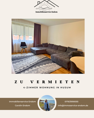 Foto - Wohnung zum Mieten in Husum 570,00 € 80.21 m²