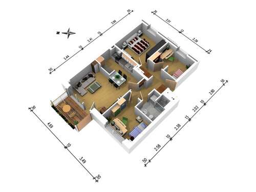 Foto - Wohnung zum Mieten in Elmshorn 1.049,00 € 74.93 m²