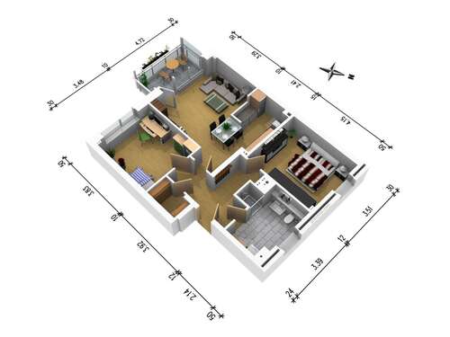 Foto - Wohnung zum Mieten in Elmshorn 1.055,00 € 75.33 m²