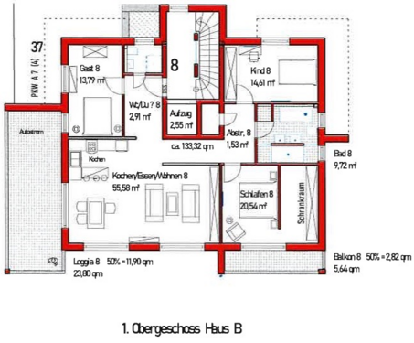 Foto - Wohnung zum Kaufen in Bad Schönborn 799.800,00 € 133.32 m²