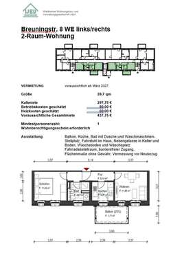 Foto - Wohnung zum Mieten in Waldheim 297,75 € 40 m²