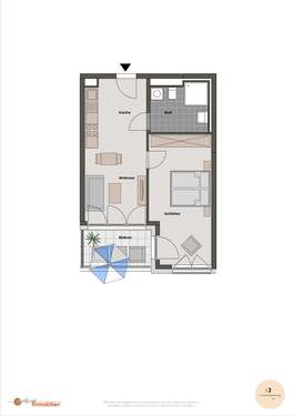 Foto - Wohnung zum Mieten in Langen 850,00 € 52.26 m²