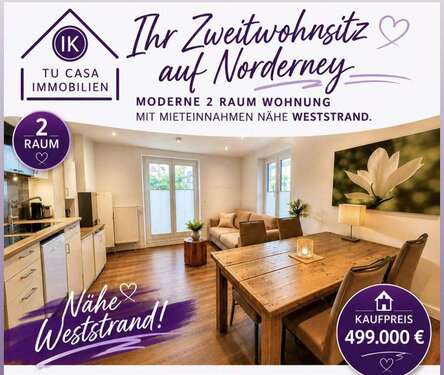 Foto - Wohnung zum Kaufen in Norderney 499.000,00 € 38.54 m²
