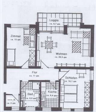 Foto - Wohnung zum Mieten in Lüneburg 1.020,00 € 83.44 m²