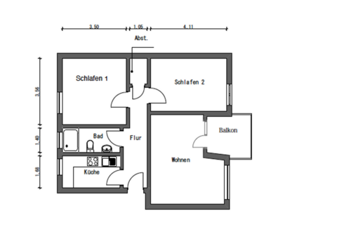 Foto - Wohnung zum Mieten in Bremen 870,00 € 70 m²