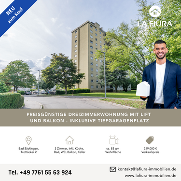Foto - Wohnung zum Kaufen in Bad Säckingen 199.000,00 € 85.39 m²