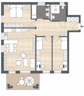 Foto - Wohnung zum Kaufen in Anzing 1.136.000,00 € 134.68 m²