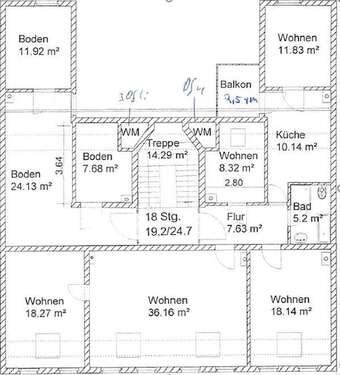 Foto - Wohnung zum Mieten in Halle 1.020,00 € 118 m²