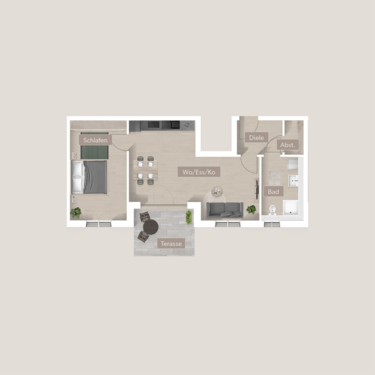 Foto - Wohnung zum Kaufen in Furth 347.072,00 € 59.84 m²