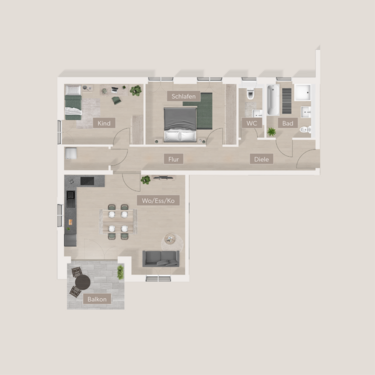 Foto - Wohnung zum Kaufen in Furth 540.792,00 € 93.24 m²