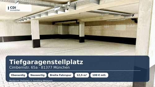 Foto - Garage zu vermieten in München 100,00 € 12.5 m²