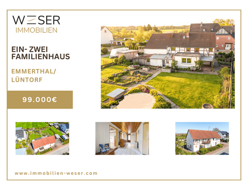 Foto - Haus zum Kaufen in Emmerthal 99.000,00 € 155.2 m²