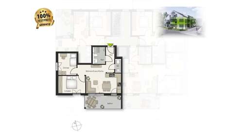 Foto - Wohnung zum Kaufen in Böblingen 429.000,00 € 64 m²