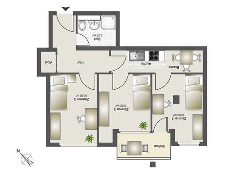 Foto - WG-Zimmer in München 755,00 € 10 m²