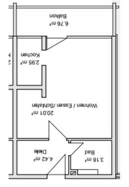 Foto - Wohnung zum Kaufen in Frankfurt 89.000,00 € 33 m²