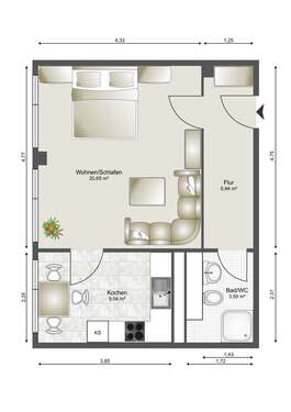 Foto - WG-Zimmer in München 825,00 € 14 m²