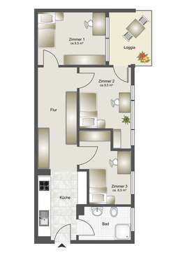 Foto - WG-Zimmer in Neuried (München) 710,00 € 11 m²