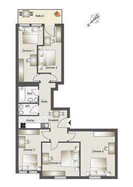 Foto - Wohnen auf Zeit in München 840,00 €