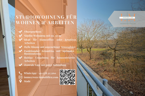 Foto - Wohnung zum Mieten in Stade 330,00 € 30 m²