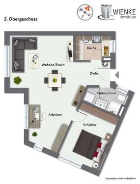 Foto - Wohnung zum Kaufen in Waldshut-Tiengen 143.000,00 € 55.93 m²
