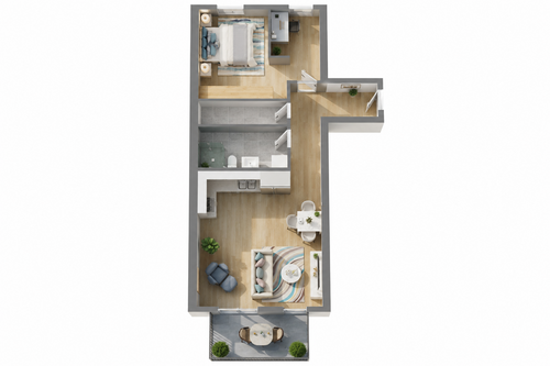 Foto - Wohnung zum Kaufen in Scheyern 399.900,00 € 74.04 m²